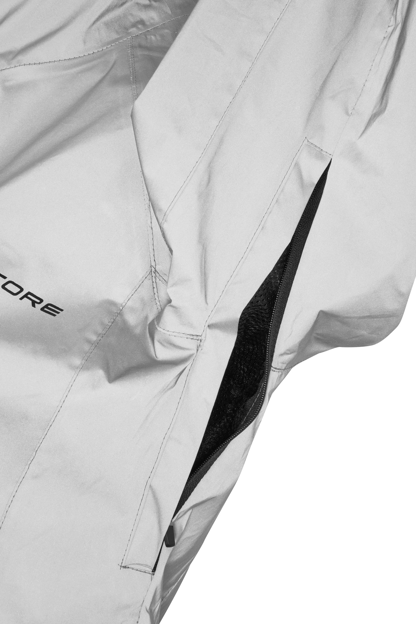 Ettore Night Glow Ladies Waterproof Breathable High Visibility Reflective Silver Cycling Jacket