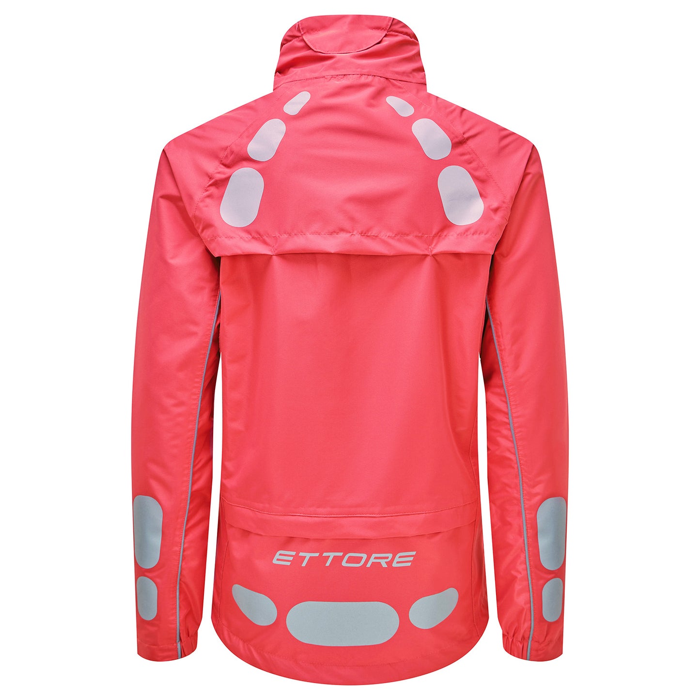 Ettore Night Eagle Ladies Waterproof Breathable High Visibility Pink Cycling Jacket