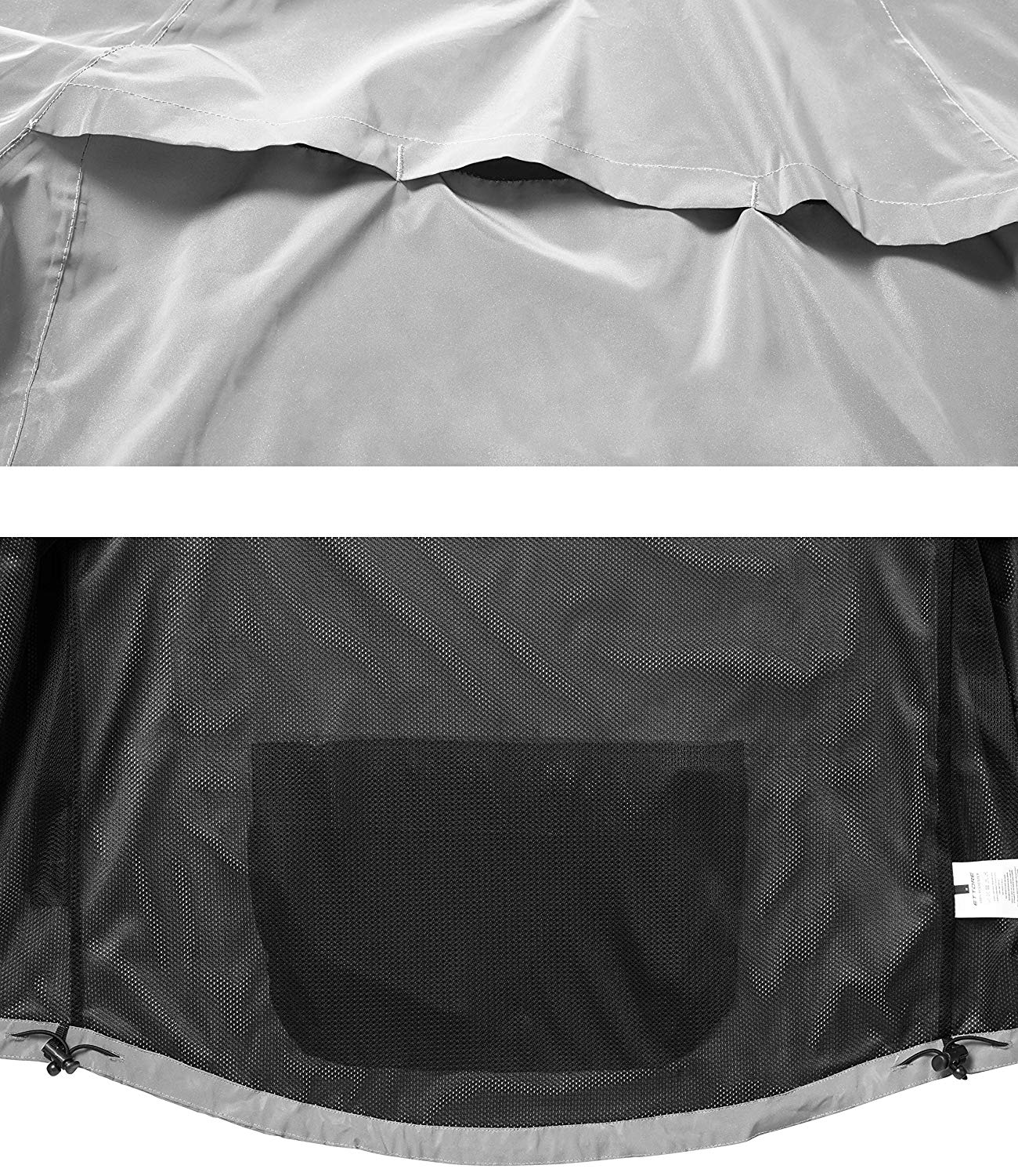 Ettore Night Glow Mens Waterproof Breathable High Visibility Reflective Silver Cycling Jacket