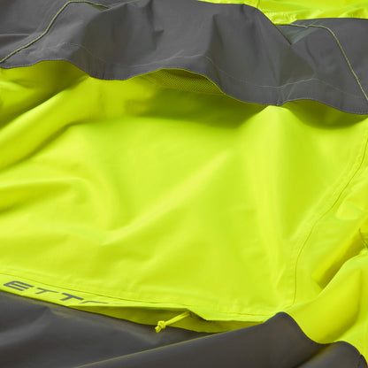 Ettore Hybrid Glow Mens Waterproof High Visibility Cycling Jacket - Yellow