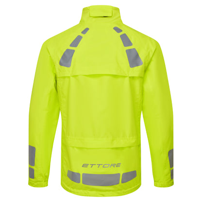 Ettore Waterproof Cycling Jacket Breathable High Visibility - Night Eagle Evo - Mens