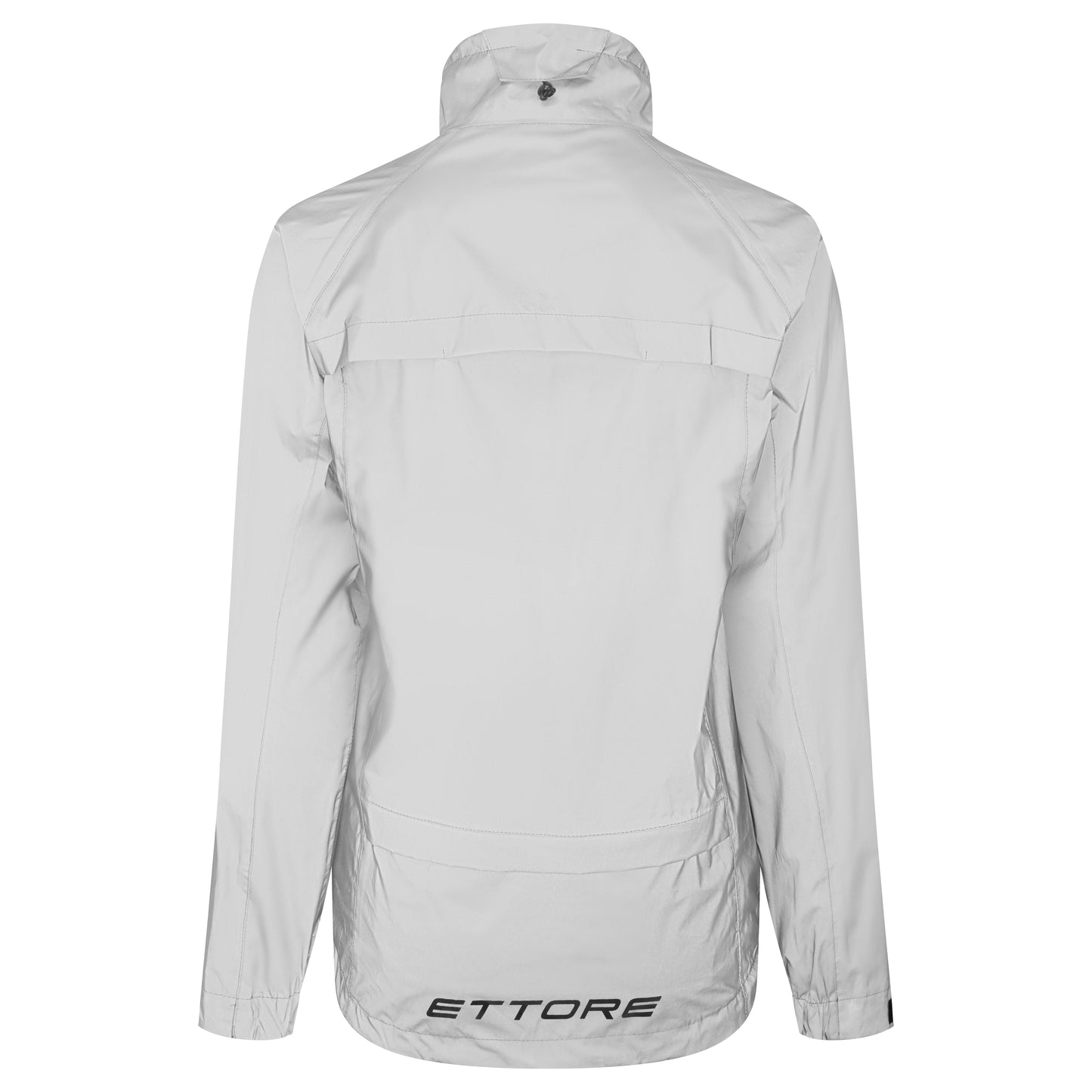 Ettore Night Glow Ladies Waterproof Breathable High Visibility Reflective Silver Cycling Jacket