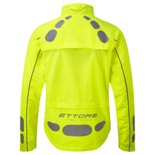 Load image into Gallery viewer, Ettore Night Eagle Mens Waterproof Breathable High Visibility Yellow Cycling Jacket
