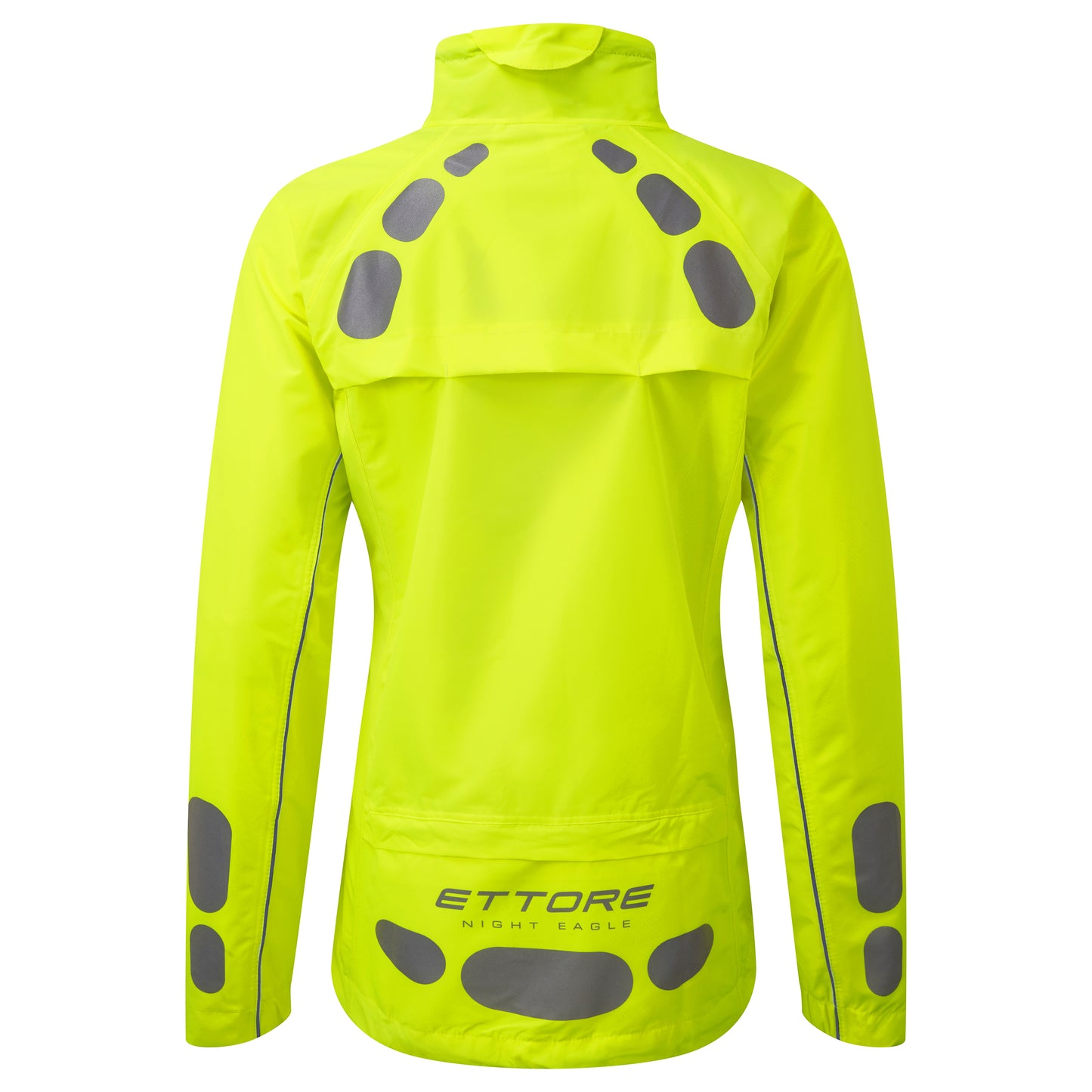 Ettore Night Eagle Ladies Waterproof Breathable High Visibility Yellow Cycling Jacket