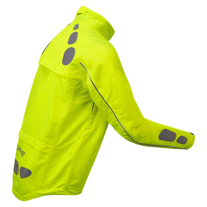 Ettore Night Eagle Mens Waterproof Breathable High Visibility Yellow Cycling Jacket