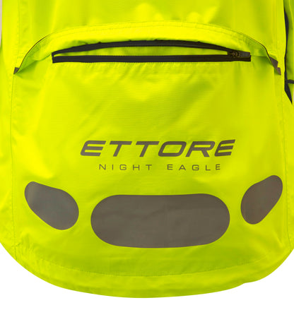 Ettore Night Eagle Mens Waterproof Breathable High Visibility Yellow Cycling Jacket