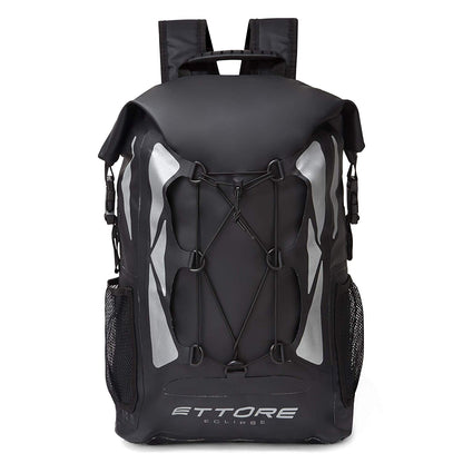 Ettore Eclipse Cycling Rucksack 100% Waterproof Dry Bag 30L Black