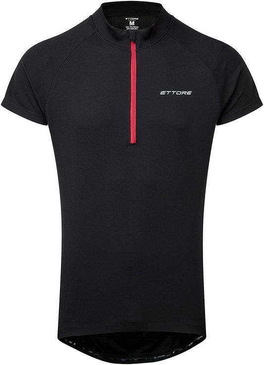 Ettore Vesica Mens Breathable Quick Dry Cycling Jersey Top Short Sleeve
