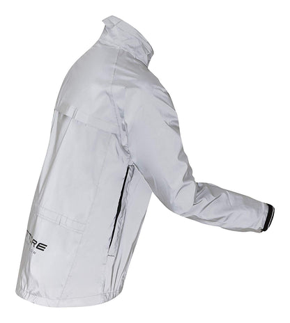 Ettore Night Glow Mens Waterproof Breathable High Visibility Reflective Silver Cycling Jacket