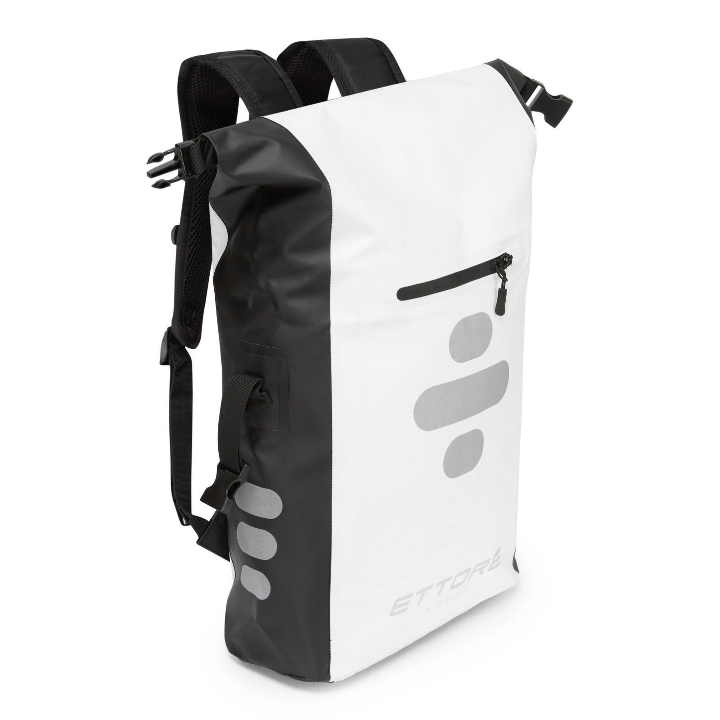 Ettore Sonar Cycling Rucksack 100% Waterproof Dry Bag Black/White