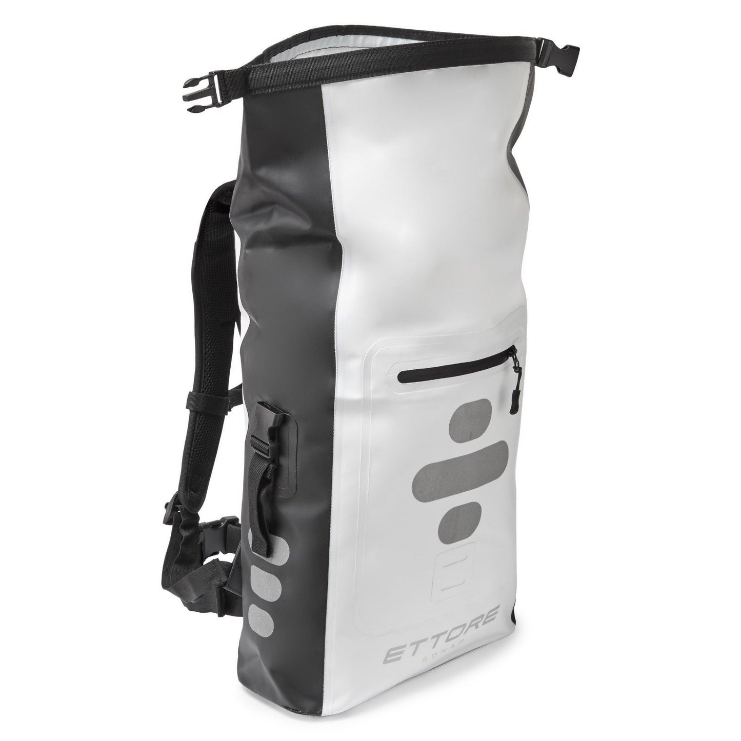Ettore Sonar Cycling Rucksack 100% Waterproof Dry Bag Black/White