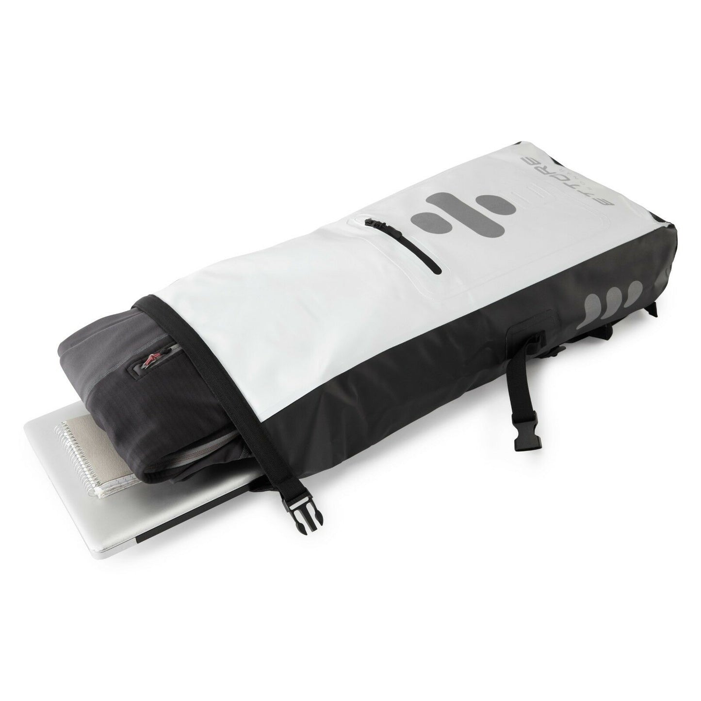 Ettore Sonar Cycling Rucksack 100% Waterproof Dry Bag Black/White